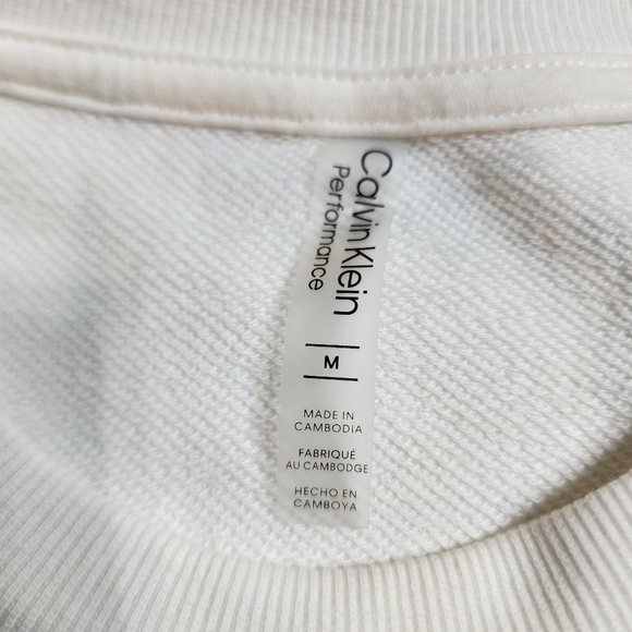 Calvin Klein Performance Longsleeve Crop Top Sz M NWOT - Picture 4 of 5